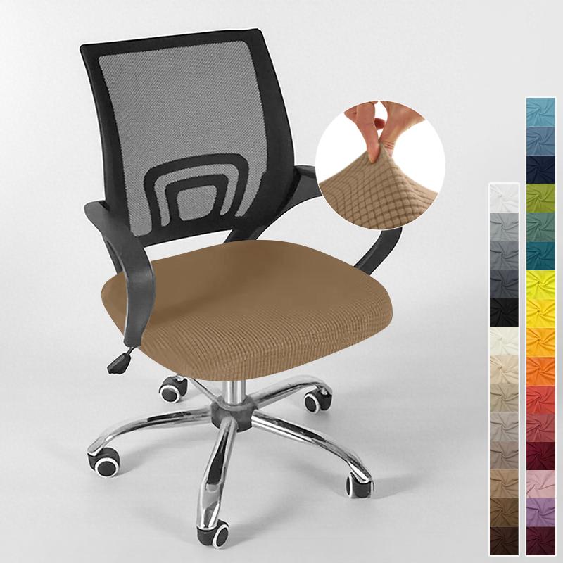 Cover For Computer Chair With Armrests Knitted Jacquard Cover For Swivel Office Chair Jacquard Seat Cover Computer Chairs