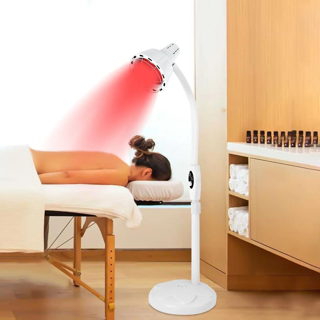 275W 10 Infrared Light Therapy, Near-Infrared Heat Lamp for Pain Relief, Red Floor Lamp Set, Muscle Pain Relief Floor Lamp