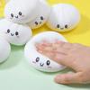 In Stock White Dumpling Steamer Bun Ornament Slow Rebound Soft Pinch Decompression Office Home Decor  Adults  Gift