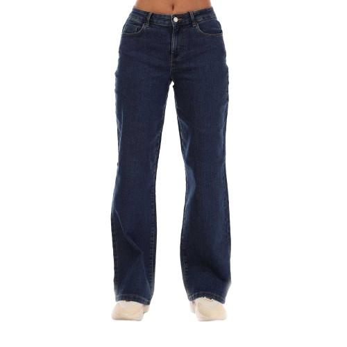 Vero Moda Womens/Ladies Elly Mid Rise Wide Leg Jeans