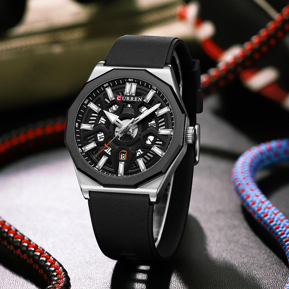 CURREN 8437 Men's Waterproof Quartz Business Watch with Calendar Feature