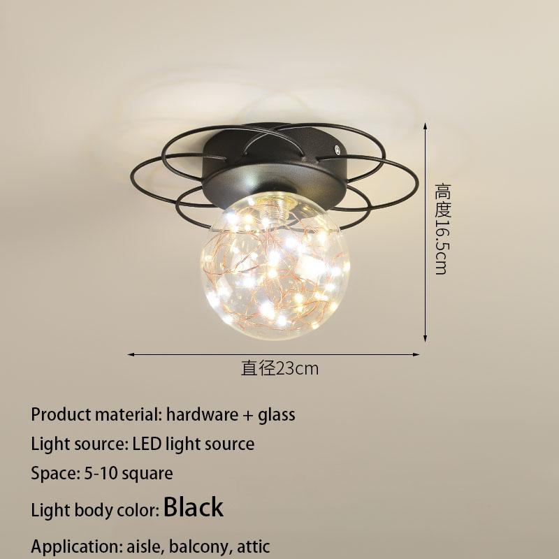 

Сучасний романтичний світлий розкішний креативний золотисто-чорний світлодіодний кришталевий стельовий світильник для внутрішнього оздоблення освітлення коридору на горищі 3-color light