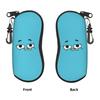 Lovely The Amazing World of Gumballs Glasses Case Student Zipper  Sunglasses Storage Box Cartoon Eyeglasses Box