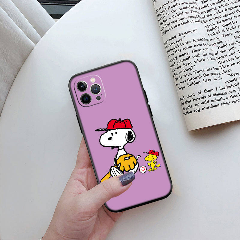 ED44 S-Snoopys Handyhülle für iPhone 6 6s 7 8 11 12 13 14 15 XS Pro Max XR X SE Samsung S20 S21 S22 S23 S24 FE Ultra Plus Lite S21S A55