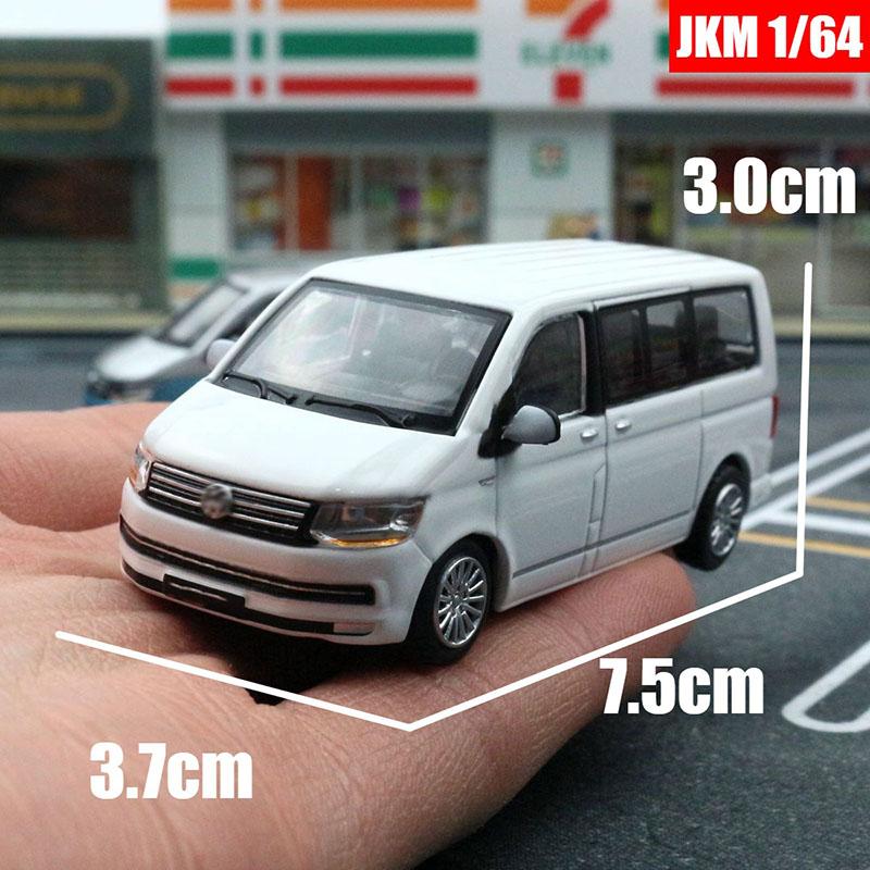 1/64 Scale Multivan T6 Van MPV Diecast Model Car Metal Chassis Shock Absorption Collection Model Ornaments