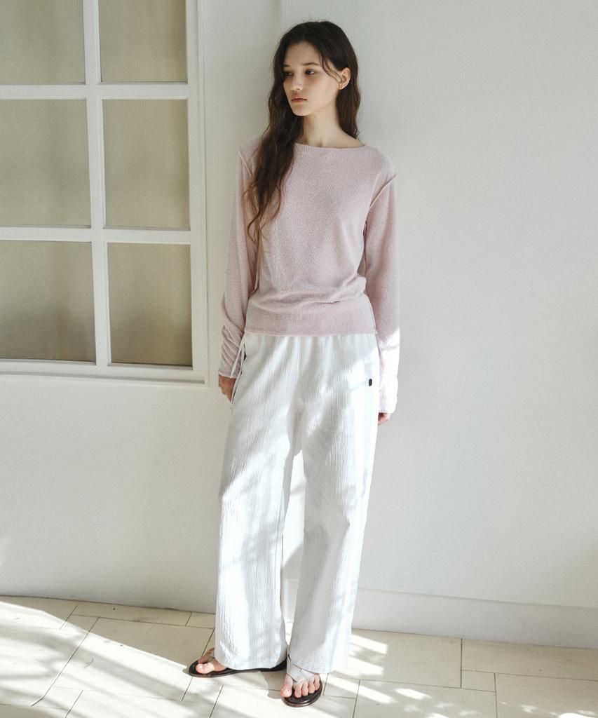 Wednesday Oasis For Woman Misty Boat Neck Knit_Pink(W26Tp03)