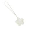 Tonecraft Flower Bag Charm, Simple, Orthodox Bag Charm, Popular, Stylish, Cute, Microfiber Leather, Squishy, white