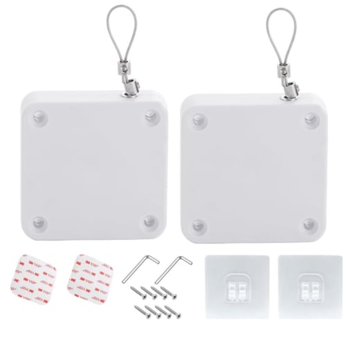 HOOWDAMY Automatic Door Closer, 800g Pull Force, Selectable Pull Force, for Automatic Doors, Sliding Doors, Entrances, and Indoor Use, Includes Double