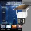 Solar-powered Surveillance Camera, Outdoor Waterproof, Wide-angle 10x Zoom, WIFI/4G Automatic Tracking Security Camera