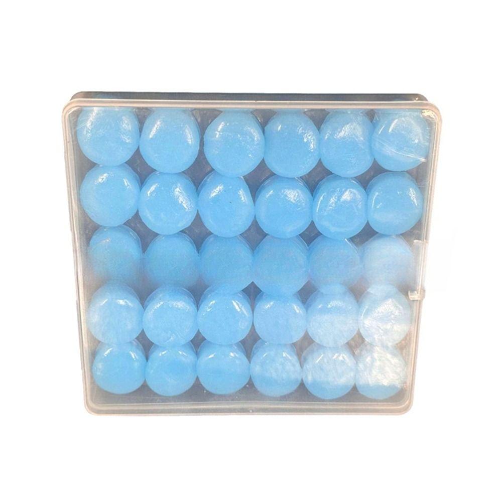 30Pcs Flexible Noise Reduction Earplugs Silicone Sound Insulation Earplug  for Sleeping Swimming