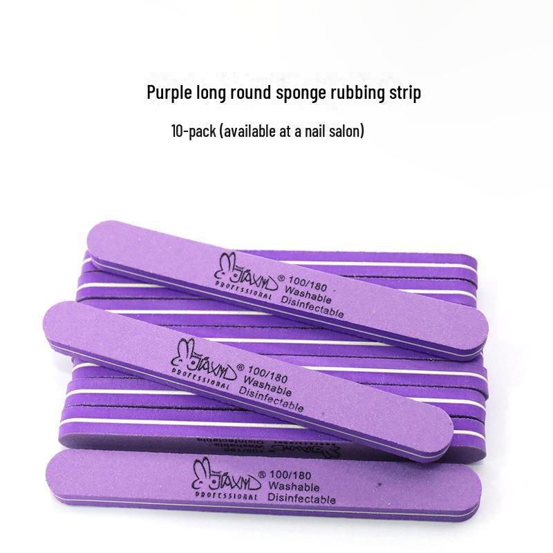 Xinjian Diamond Double-Sided Nail File Set - Includes Sponge, Polishing, and Rubbing Strips