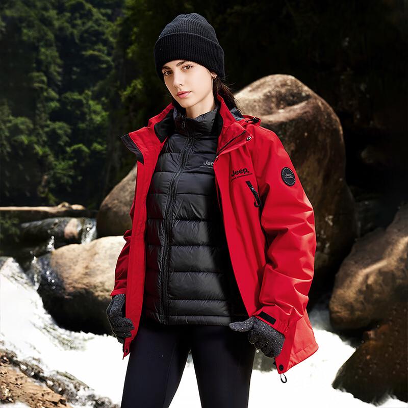 Jeep 2024 Unisex 3-in-1 Down Jacket J432074082