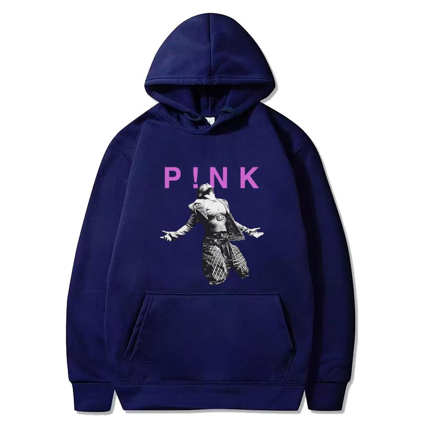 Hot Sale Pink P!NK Singer 90s Music Black New Hoodie Unisex Oversized Fleece Long Sleeve Pullover Men Women Vintage Sweatshirt