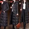 2026 Women's Winter Cold Coats Long Parkas Warm Down Basic Jacket Fashion Cotton Padded Outwear Female Hooded Windproof Overcoat