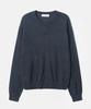 TRIP LE SENS Second Skin Wool Blend Round Neck Cardigan_Dark Gray