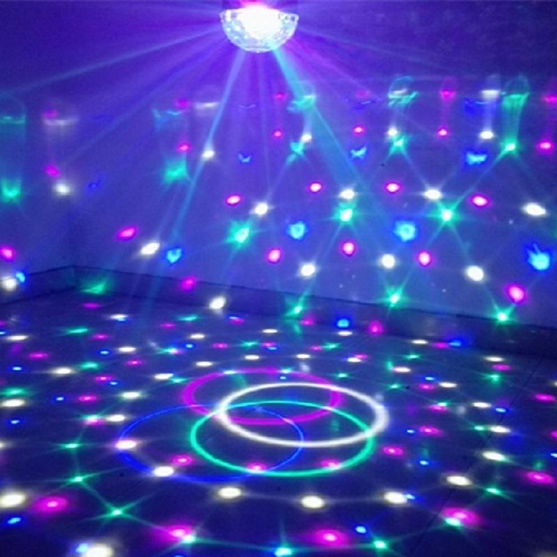 Color Led Flash String Lights Full Star Lights KTV Bar Remote Control Rotating Colorful Flashing Stage Lights