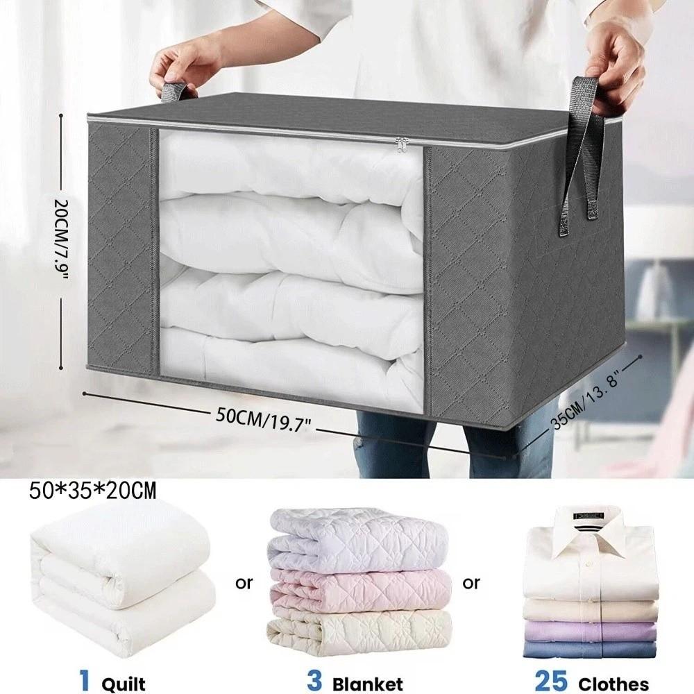 Non-woven Foldable Storage Bag Oversized Quilt Organizer Large Storage Boxes For Organizing
