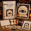 Fun Wool Weaving Materials Halloween Fabric Kit, Spooky Pumpkin Ghost Witch Skull DIY Parent Child Interactive Activity Craft Handmade No Sewing