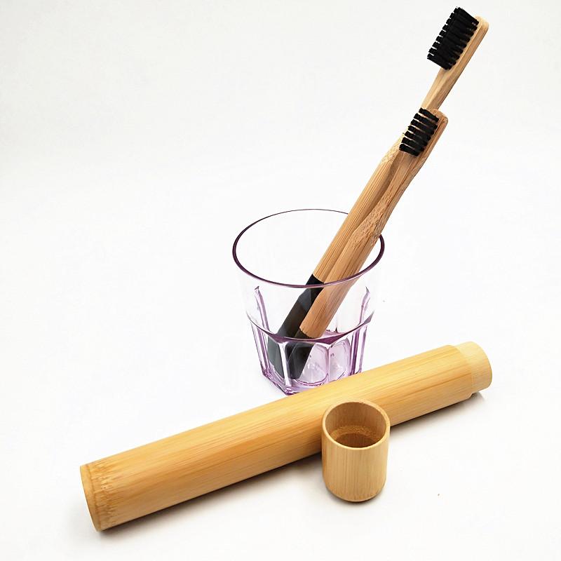 Eco-friendly Soft Children Bamboo Toothbrush Customized Logo Package Gift Travel Family Use