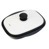 Wahei Freiz Microwave Grill Pan L [7-in-1 Cooking Function: Grill, Stir-fry, Boil, Simmer, Steam, Cook Rice, Reheat] Dishwasher Safe, Heat-Resistant,