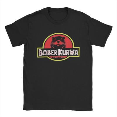 Men T-Shirt Bobr Bober Kurwa Beaver Boberek Casual Cotton Tee Shirt Short Sleeve T Shirt Round Neck Clothes Printed