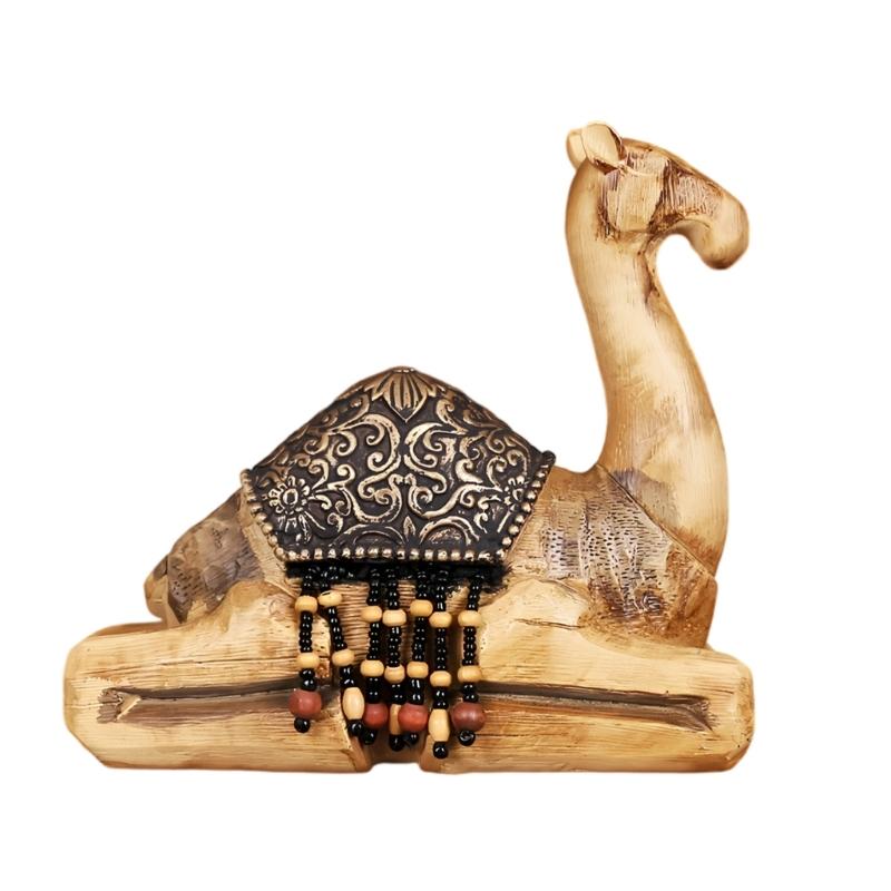 

Camels Figurines Resin Camels Statues Animal Sculptures Table Ornament for Office Home Desktop Decorations Collectibles