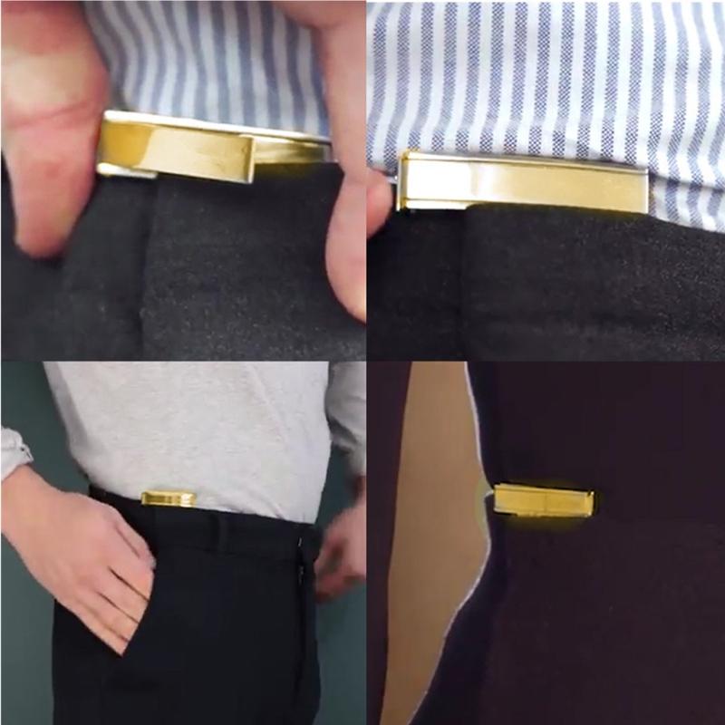 Multi-functionZinc Alloy Belt Clip Lazy Belt Cordless Buckle Belt Scam Waistband Pants Skirts T-shirt Suit Pants Belt
