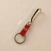 Cowhide Distressed Alloy Waist Hanger Keychain - Creative, Portable, Genuine Leather Pendant for Car Keys