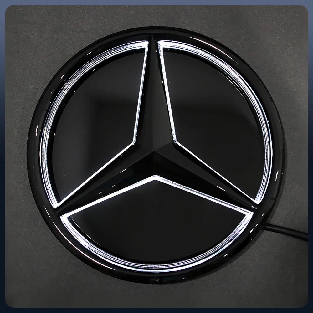 AABGS1 Front Grille LED Star Emblem Light Badge For Mercedes Benz GLC GLE GLS-Class 2016-2019