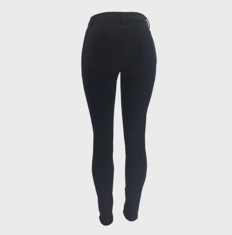 Dámské strečové úzké džíny s vysokým pasem - Sexy a stylové