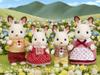 Sylvanian Families Dolls Rabbit ST Mark Ages 3 and Toy Sylvanian EPOCH [Chocolate Family] FS-16 Certified, Up, Dollhouse, Families,