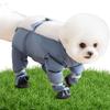 Schmutzabweisende Hunde-Hosenträgerstiefel mit Hosenträgern, rutschfesten, verstellbaren Riemen, staubdichte Haustierhosen für kleine bis mittelgroße Hunde