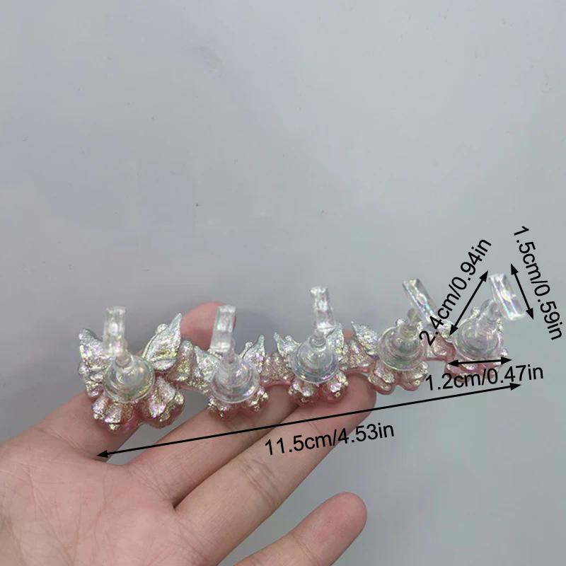 Butterfly Magnetic Nail Holder Stands Glowing Manicure Practice Training Display Stand Magnetic Press On Nail Practice Fake Nail