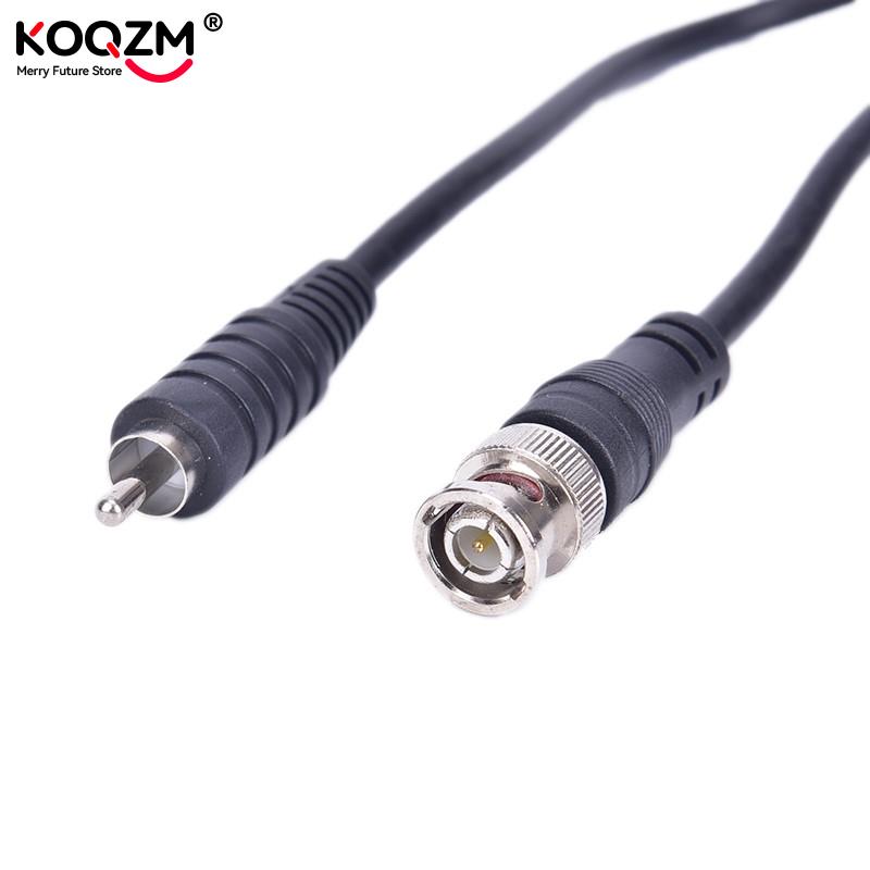 1M/3ft BNC Male To RCA Male Jack Coaxial Cable Connector Video Adapter for CCTV Camera System Camera Accessories