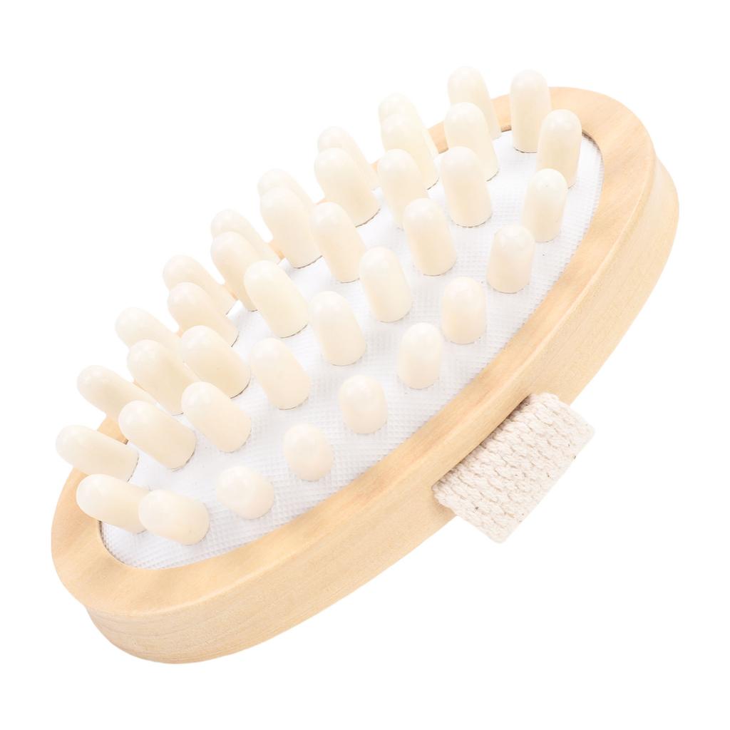 Wood   Brush   Cushion Non Slip Hand Held  R Body Brush for Home SPA Use