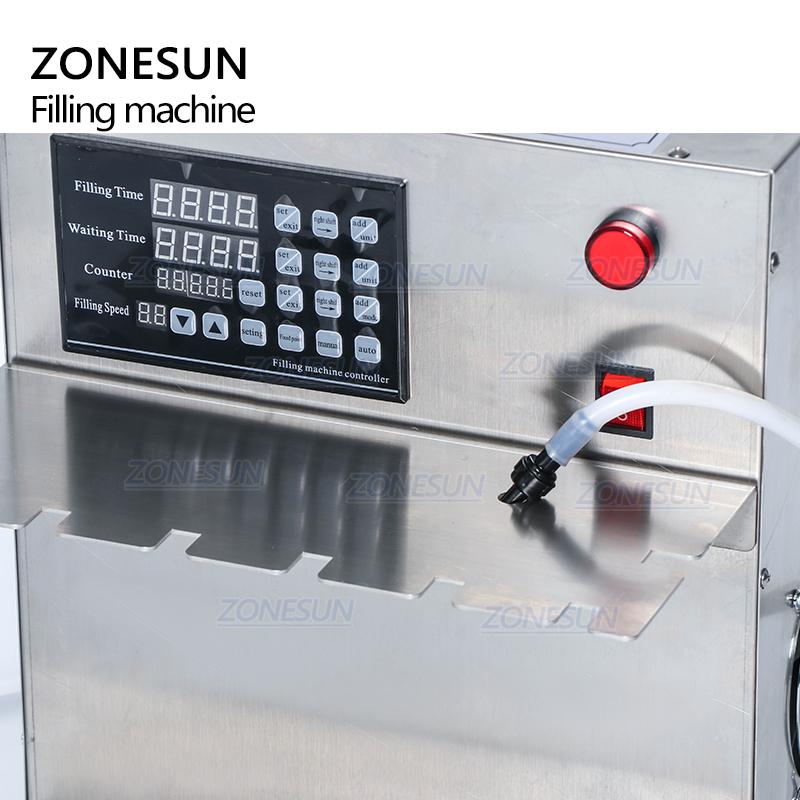 ZONESUN ZS-DFGB Electric Numerical Control Squeeze Spout Pouch Sachet Water Filling Machine Juice Soft Drink Dosing Filler