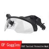 BOOIU Adjustable Tactical Helmet Guide OP Goggles Detachable FAST MICH Helmet Anti Fog and Anti Riot OP CS Protective Goggles