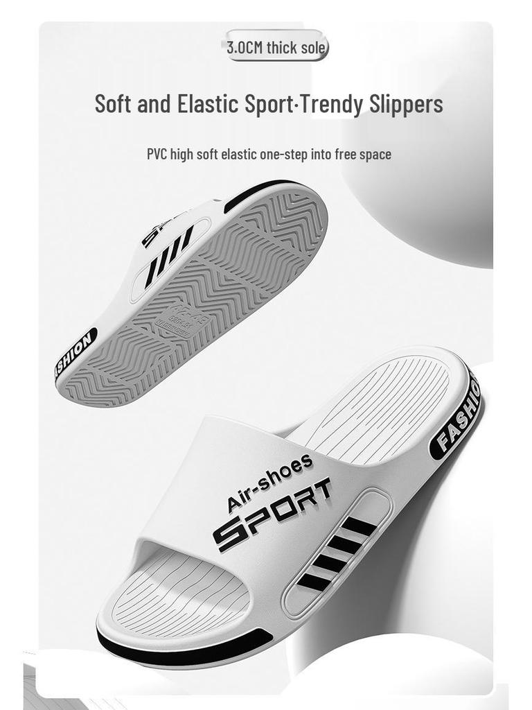 Men's Large Size Odor-Resistant Summer Slippers: New Widened Non-Slip Indoor Sports Shoes