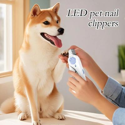 Neue Multifunktionale Katzennagelknipser LED-Licht Tragbarer Hundennagelschneider Haustierkralle Trimmer Haustierbedarf