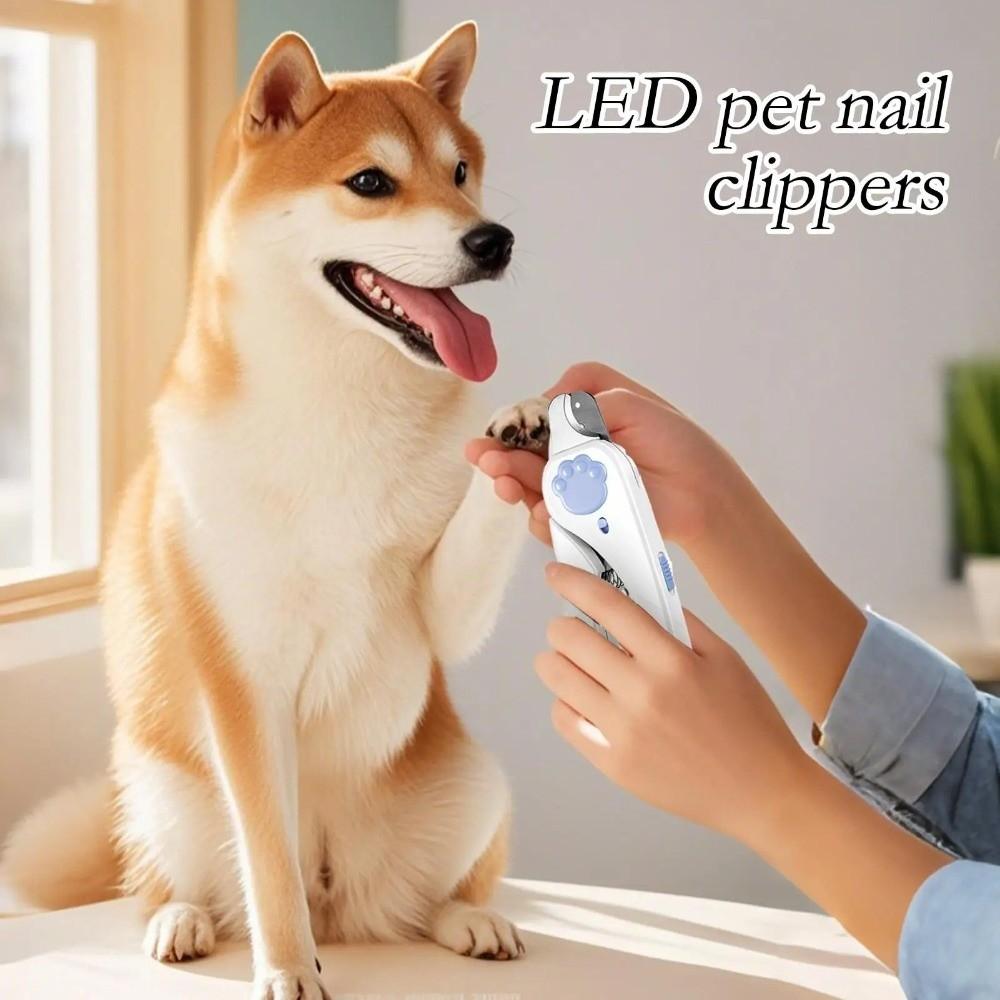 LED Light Dog Nail Cutter Portable Pet Claw Trimmer New Cat Nail Clippers  Pet Supplies