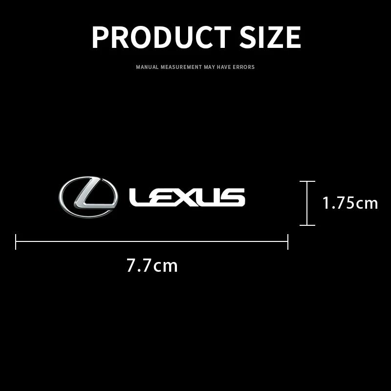 2026 Hot Interior Stickers 1/2/5/10pcs Car Stickers Car-Styling Logo Interior Decorative Accessories For Lexus EX300H RX450H IS3