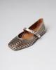Perforated Ballet Flats 2402855 36 Golden Leather