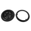 6 Inch Boat Deck Plate Round Circular Type Inspection Deck Plate Lid Detachable Cover for Marine Yacht Kayak Black