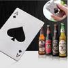 Ouvreur de Bière Vin Acier Inoxydable en Forme de Poker A