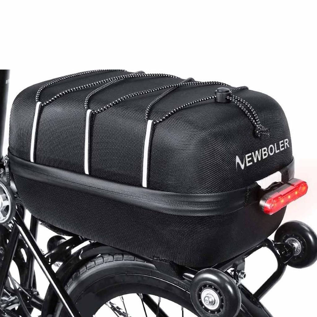 Folding Rear Seat Bag – Large-Capacity Hard- Tail Shelf Bag for Bicycles & Motorbikes
