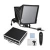 Portable Teleprompter 14-inche Universal Prompter with Dual Cold Shoe Mounts & 1/4in Threaded Hole