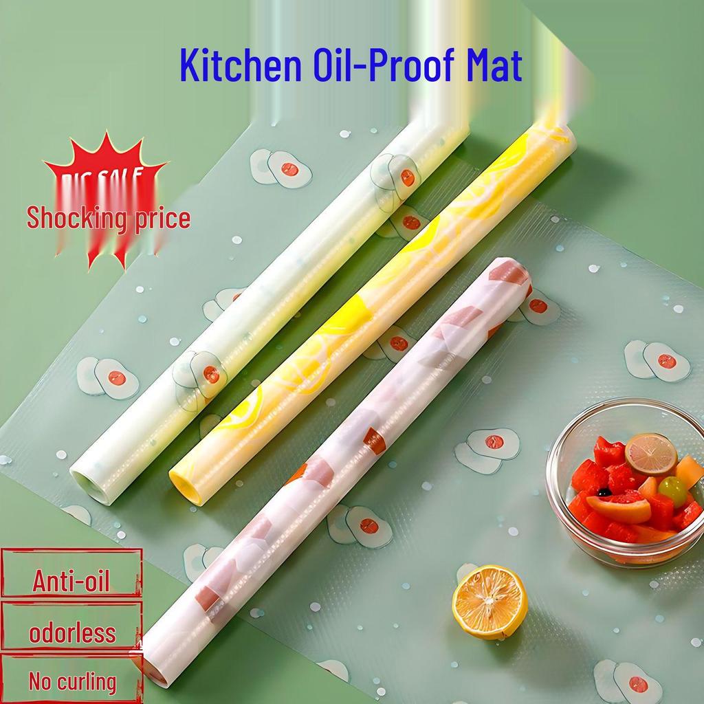 Waterproof Oil-Proof Cabinet Mat - Dustproof, Moisture-Resistant Sticker for Kitchen, Wardrobe, or Shoe Cabinet.