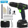 Kit Perceuse à percussion sans fil et Tournevis électrique Leiming 25V Prise CN (adaptateur inclus)