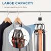 Rotatable Wooden Belt Rack: Organize belts, ties, scarves & more. Save space, multi-purpose closet storage.