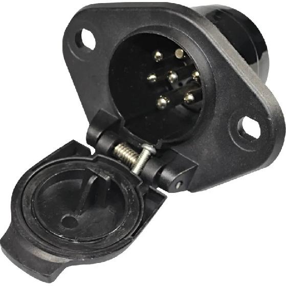 24V Male Female 7 Pin Waterproof Power Connector Truck Trailer Accessories Heavy Duty Plug